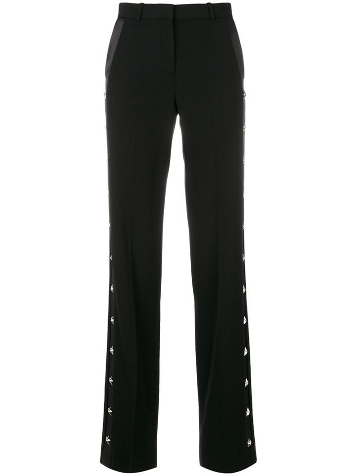 Givenchy - Tailored Trousers - Women - Silk/acetate/wool - 40, Black, Silk/acetate/wool