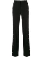 Givenchy - Tailored Trousers - Women - Silk/acetate/wool - 40, Black, Silk/acetate/wool