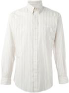 Yves Saint Laurent Vintage Striped Shirt, Men's, Size: 46, Nude/neutrals