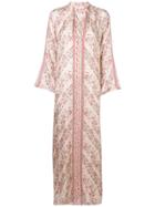 Mes Demoiselles Floral Print Maxi Tunic - Nude & Neutrals