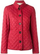 Burberry Quilted House Check Lining Jacket, Women's, Size: Xl, Red, Polyester/cotton