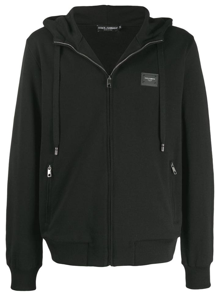 Dolce & Gabbana Zipped Hoodie - Black