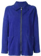 Versace Vintage Suede Jacket - Blue