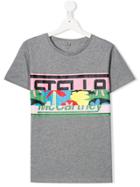 Stella Mccartney Kids Teen Palm Print T-shirt - Grey