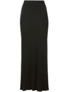 Krizia Vintage High Waisted Maxi Skirt, Women's, Size: 44, Black