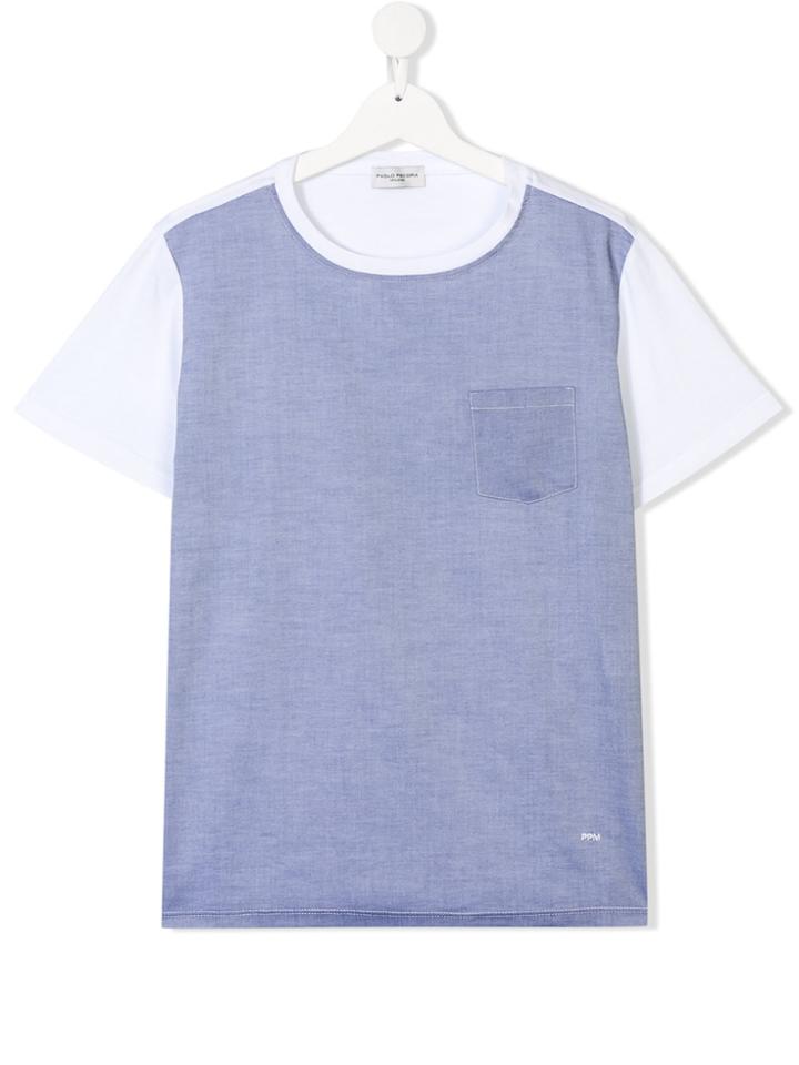 Paolo Pecora Kids Teen Short-sleeved T-shirt - Blue