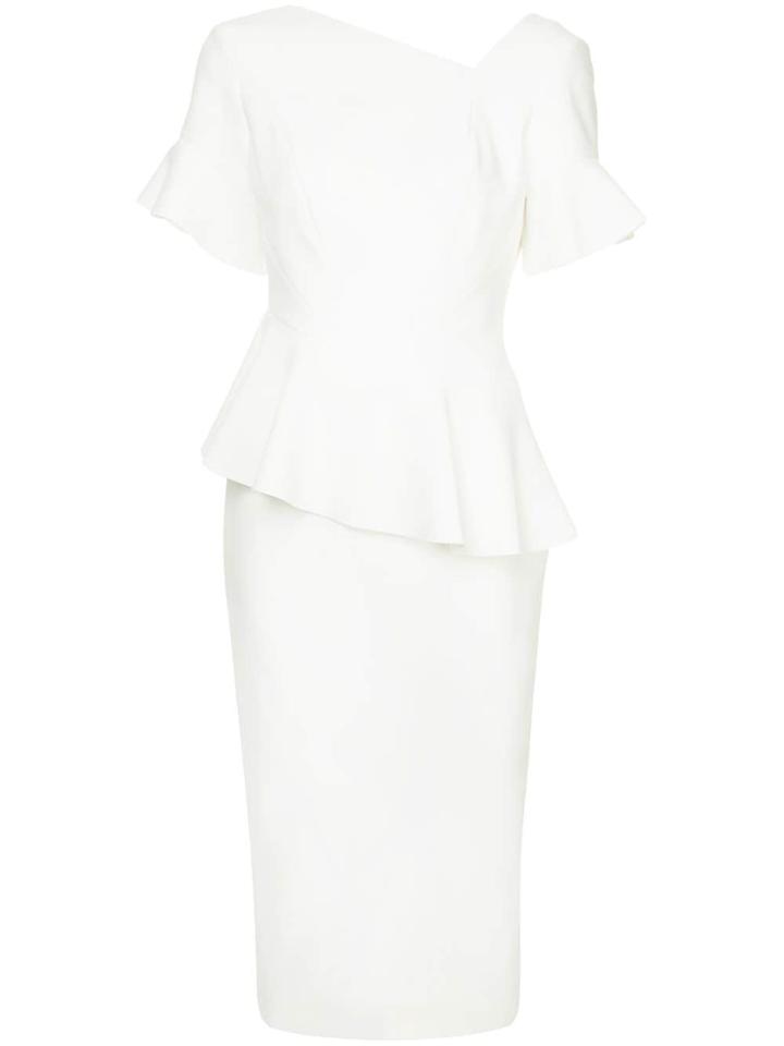 Rachel Gilbert Ruffled Midi Dress - White