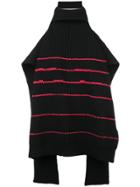 Raf Simons Off-shoulder Sweater - Black