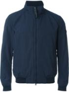 Woolrich Zip Up Bomber Jacket, Men's, Size: Xxl, Blue, Cotton/polyester/polyamide