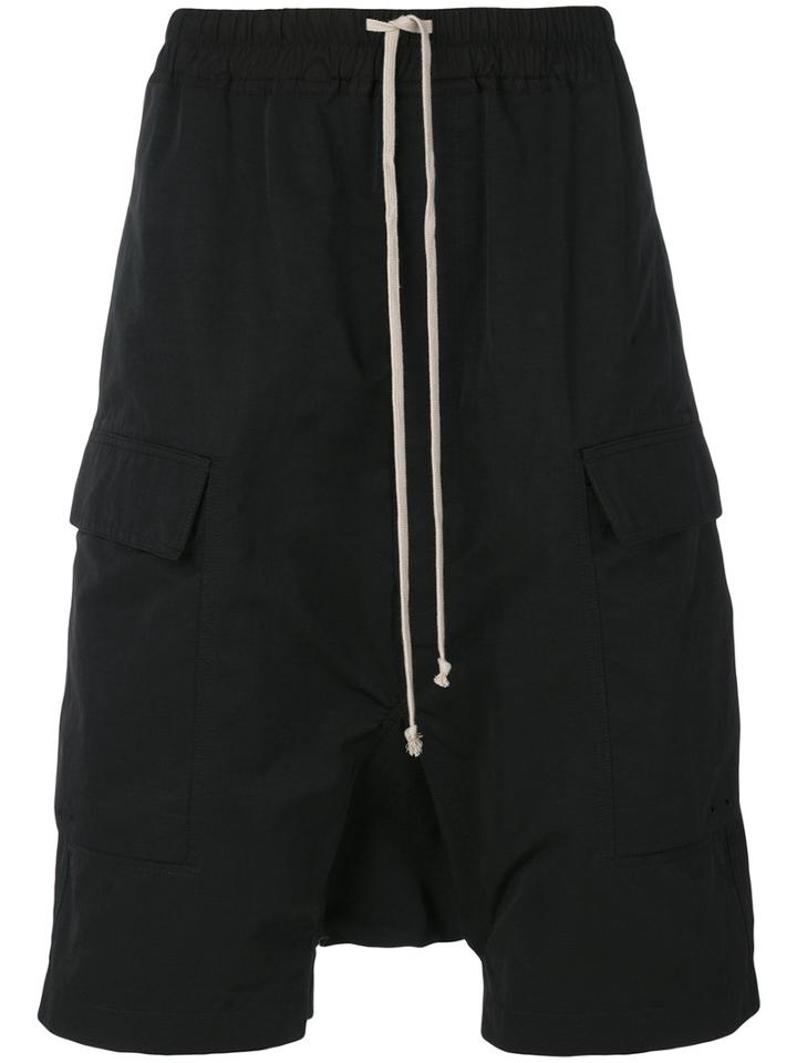Rick Owens - Cargo Pod Shorts - Men - Cotton/nylon 12 - 52, Black, Cotton/nylon 12