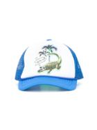 Stella Mccartney Kids Crocodile Print Baseball Cap, Boy's, Size: 56 Cm, Blue