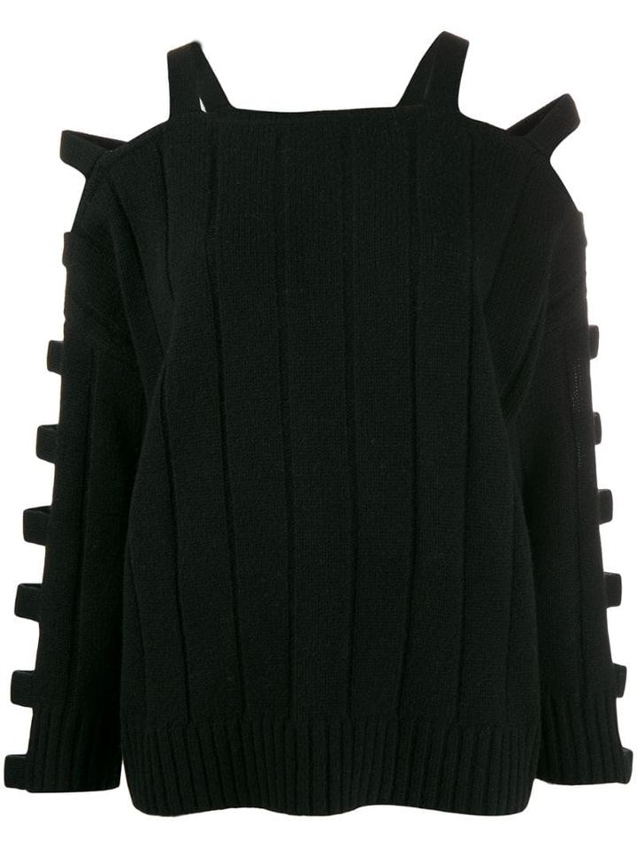 Mcq Alexander Mcqueen Ribbed Jumper - Black