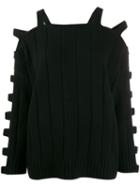 Mcq Alexander Mcqueen Ribbed Jumper - Black