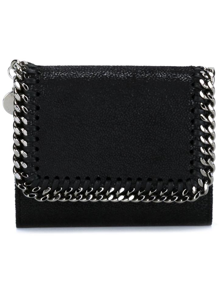 Stella Mccartney Mini 'falabella' Flap Wallet - Black