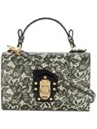 Dolce & Gabbana Lucia Lace Shoulder Bag - Black