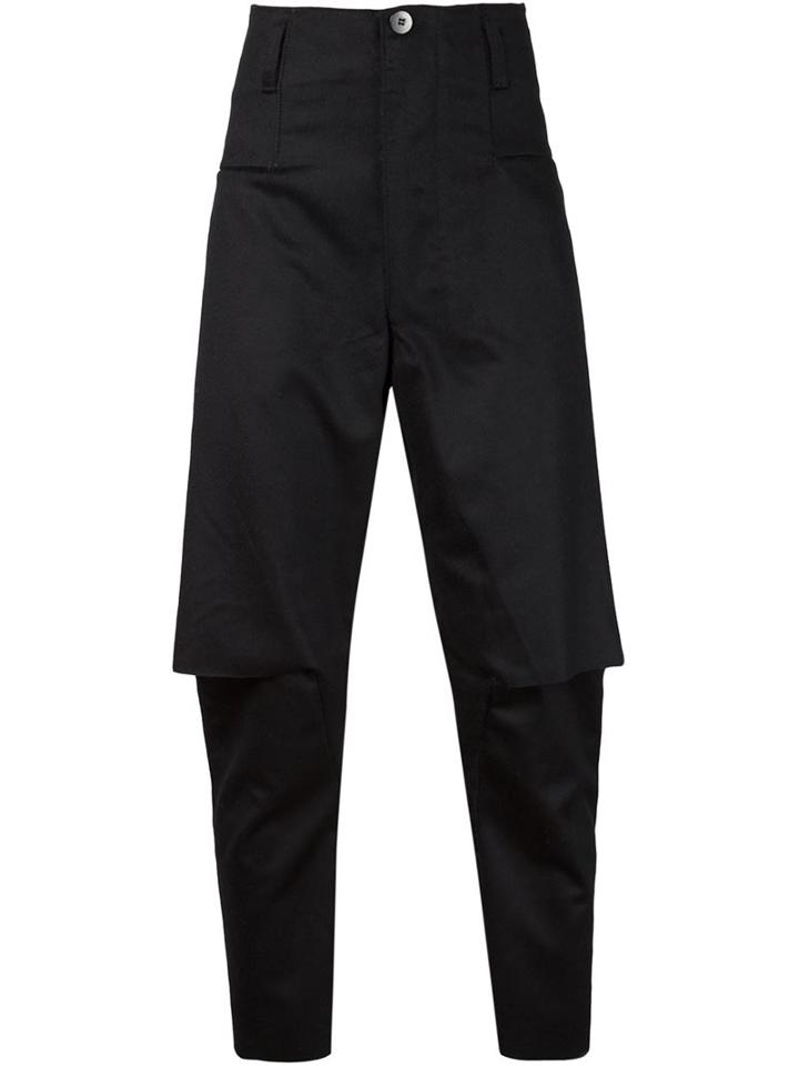 Barbara I Gongini Cut-out Volume Detail Slim Trousers