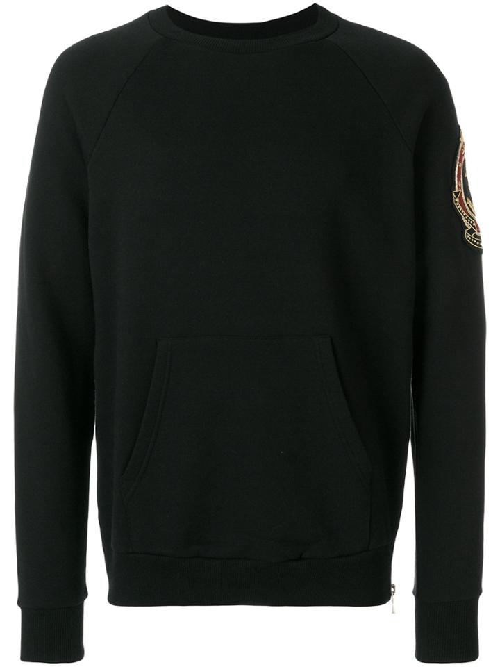 Balmain Embroidered Sailor Logo Jumper - Black