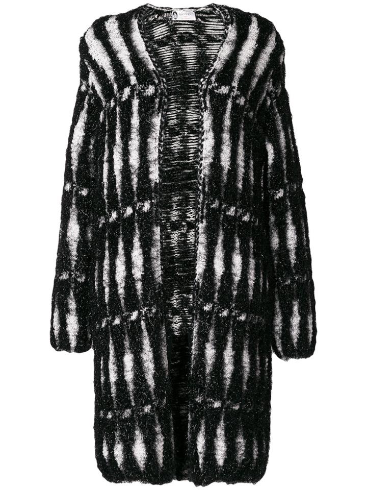 Lanvin Metallic Woven Coat - Black