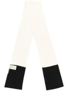 Bottega Veneta Colour Block Scarf - White