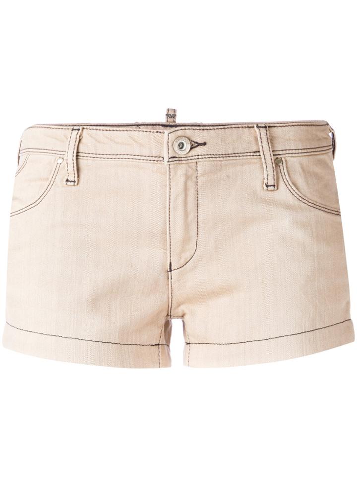 Armani Jeans Five-pocket Shorts - Nude & Neutrals