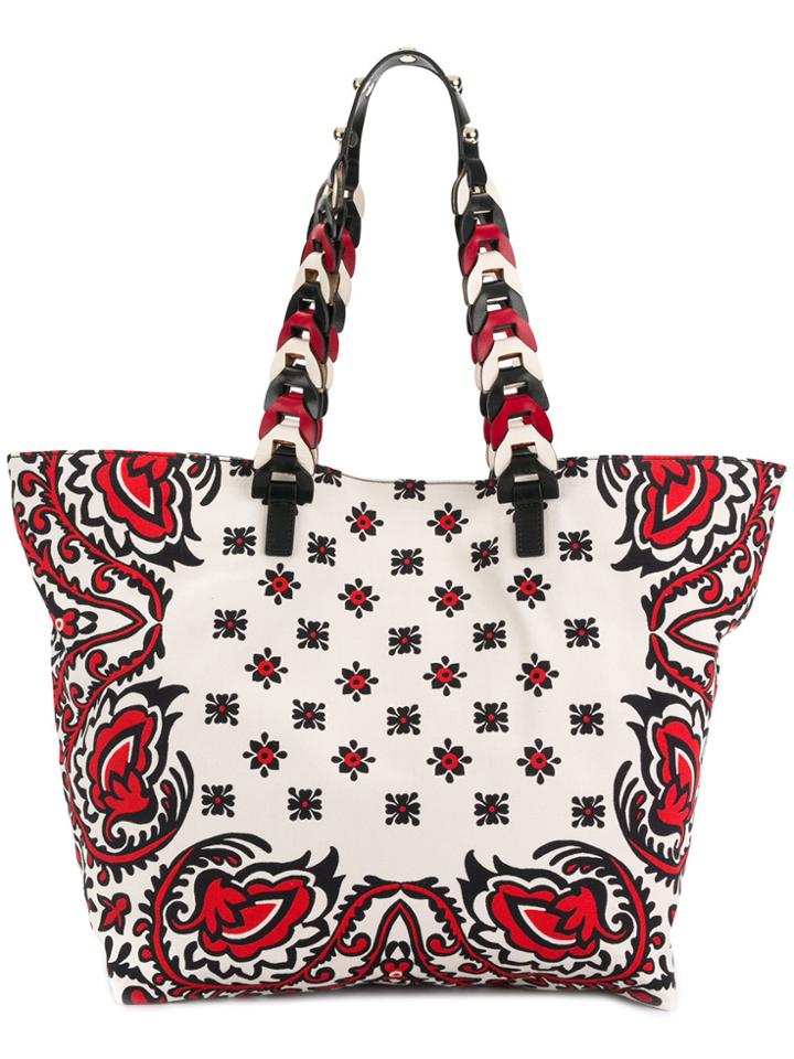 Red Valentino Bandana Tote Bag - Nude & Neutrals