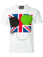 Comme Des Garçons Cdg X The Beatles Union Jack T-shirt, Men's, Size: Medium, White, Cotton