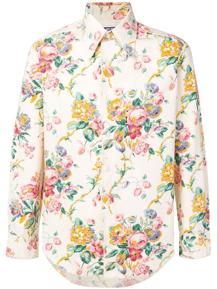 Junya Watanabe Comme Des Garçons Pre-owned Floral Shirt - Neutrals