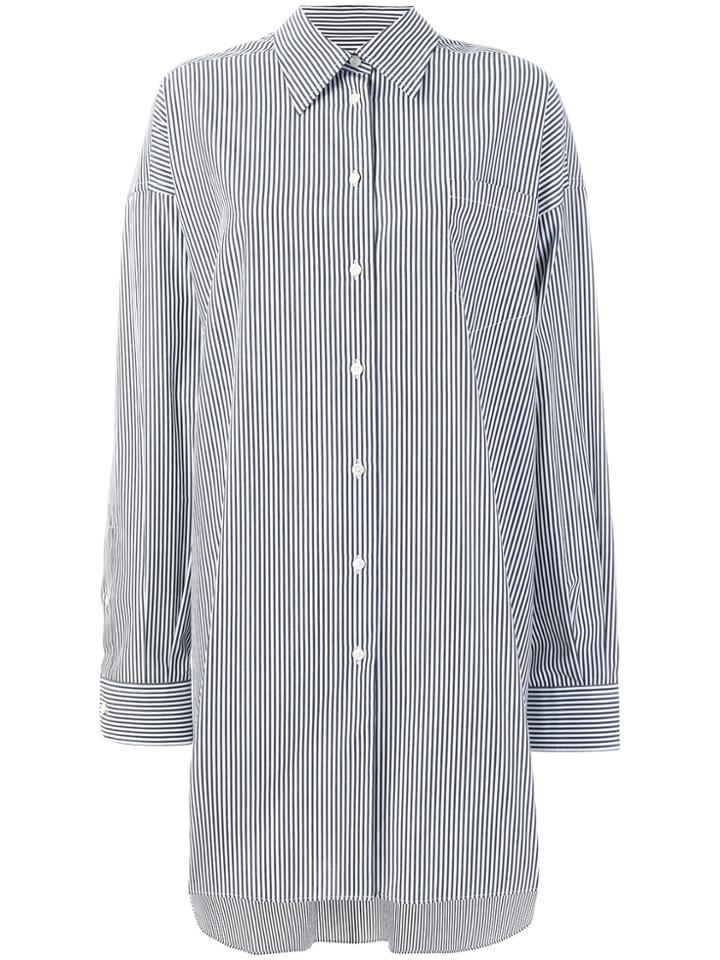Maison Margiela Striped Oversized Shirt - White