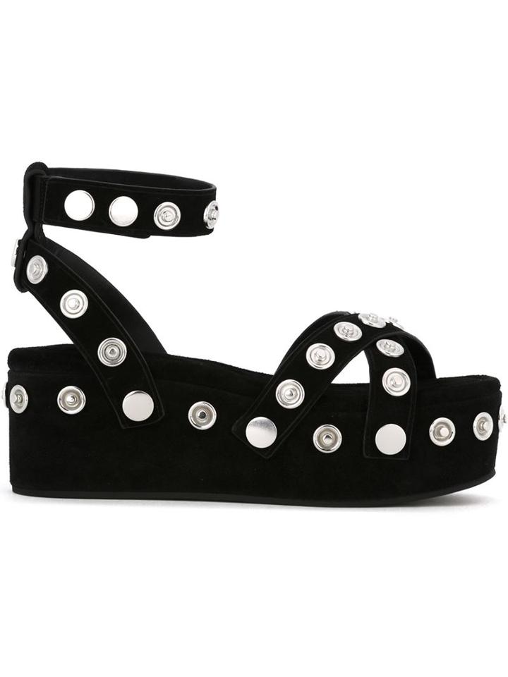 Alexander Wang Sandrah Sandals, Women's, Size: 39, Black, Leather/rubber/metal Other