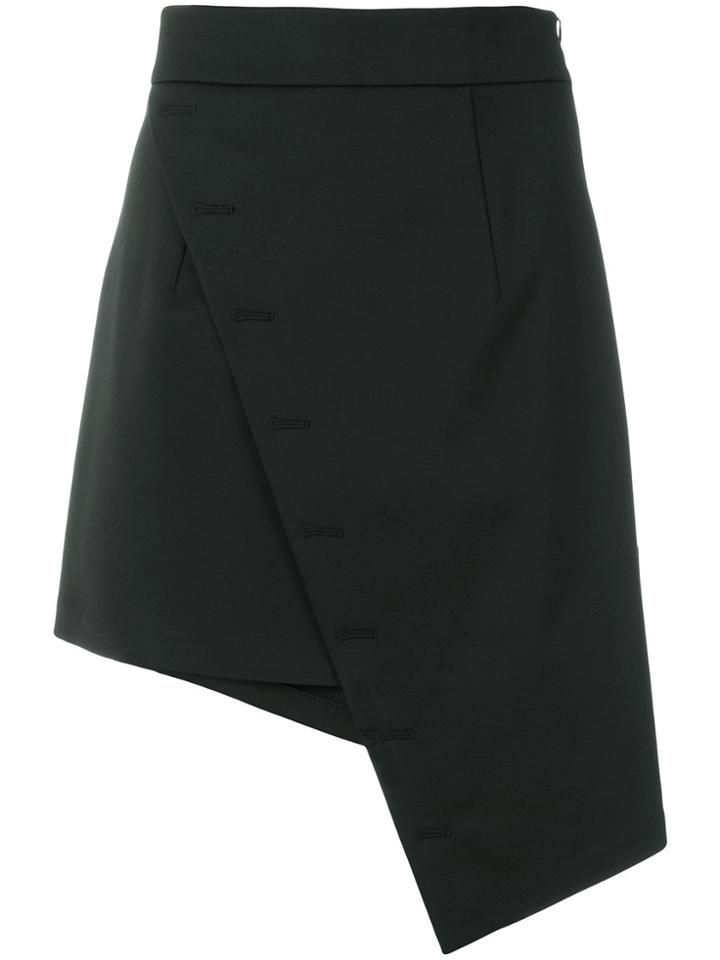 Ssheena Asymmetric Style Skirt - Black