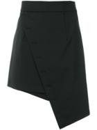 Ssheena Asymmetric Style Skirt - Black