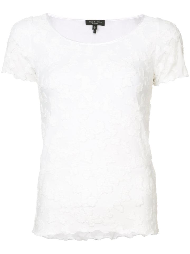 Rag & Bone Embroidered Short-sleeve T-shirt - White