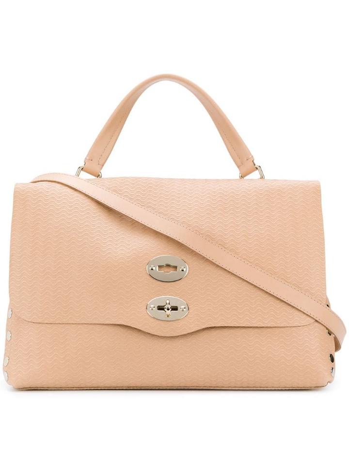 Zanellato Wavy Embossed Tote - Neutrals