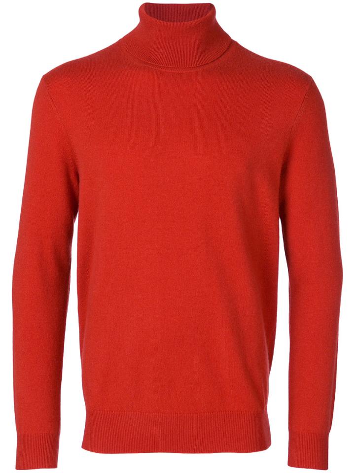 Laneus Cashmere Jumper - Yellow & Orange