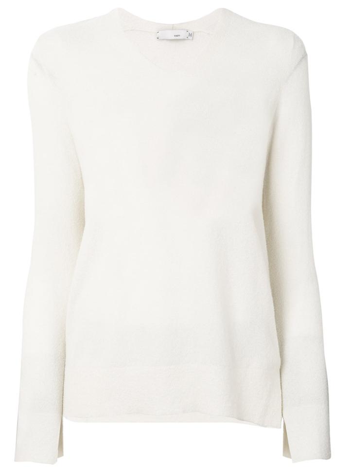 Knott V-neck Sweater - Nude & Neutrals