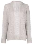 Lorena Antoniazzi Chunky Knit Jumper - Nude & Neutrals