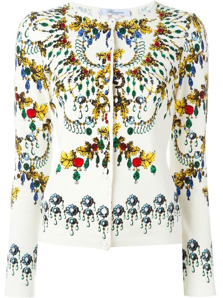 Blumarine Jewel Print Cardigan