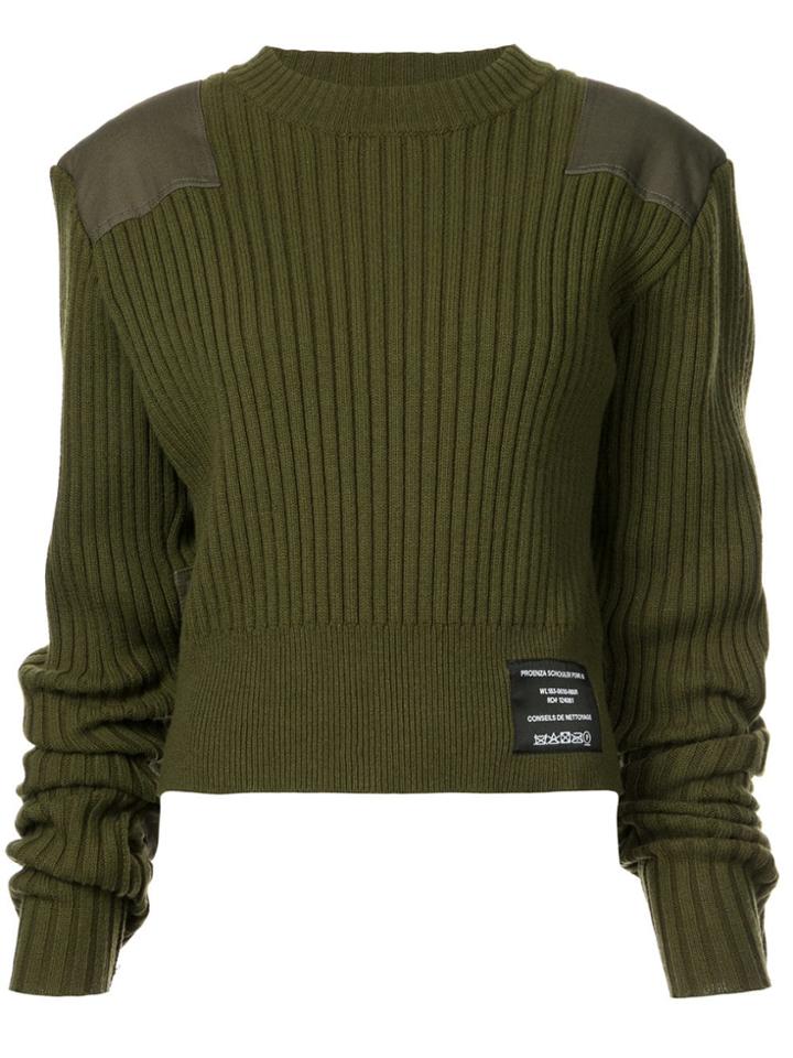Proenza Schouler Pswl Crewneck Sweater - Green