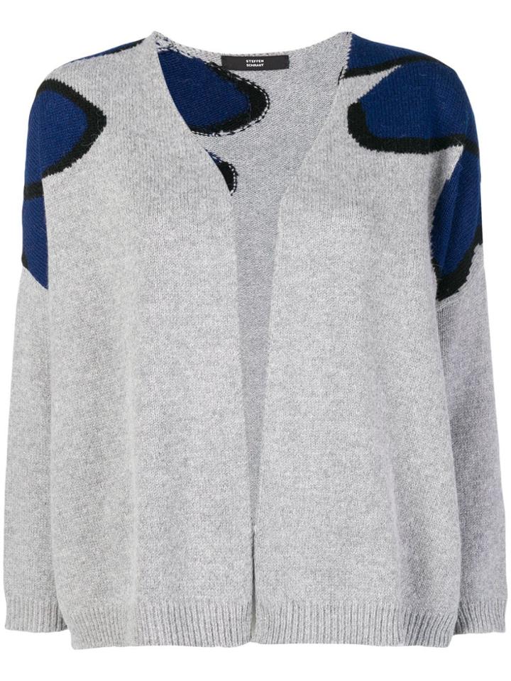 Steffen Schraut Floral Print Cardigan - Grey