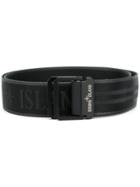 Stone Island Woven Logo Belt - Black