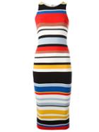 Alice+olivia Striped Fitted Dress, Women's, Size: Small, Nylon/viscose