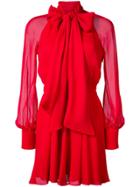 Haney Cinched Waist Dress - Red