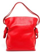 Loewe Leather Flamenco Bag, Women's, Red