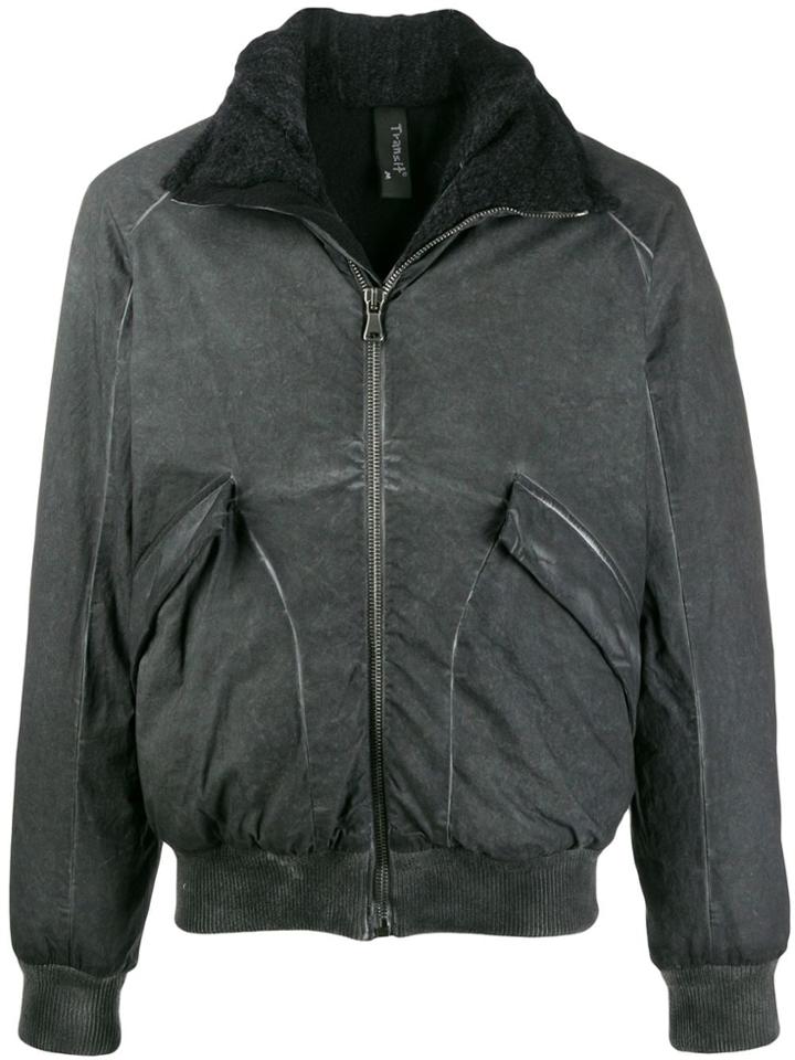 Transit Padded Distressed Style Jacket - Grey