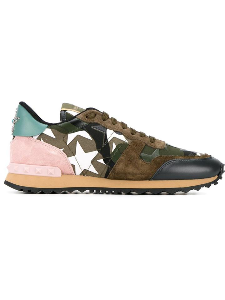 Valentino Valentino Garavani Rockrunner Sneakers - Green