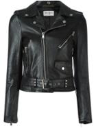 Saint Laurent Signature Motorcycle Jacket, Women's, Size: 38, Black, Lamb Skin/cupro/cotton/metal (other)