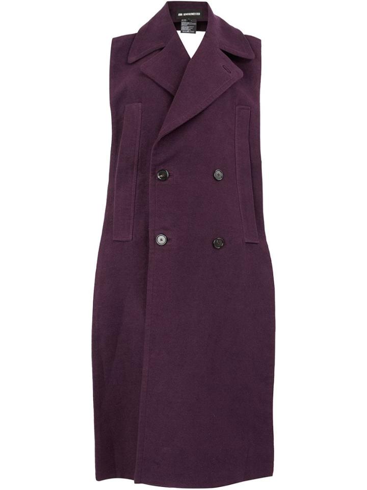 Ann Demeulemeester Double Breasted Jacket - Purple