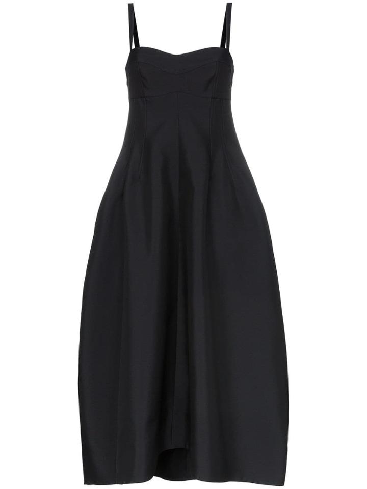 Jil Sander Ginestra Twill Bustier Dress - Blue