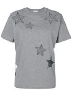 Red Valentino - Tulle Star Cut Out T-shirt - Women - Cotton/polyamide - S, Green, Cotton/polyamide