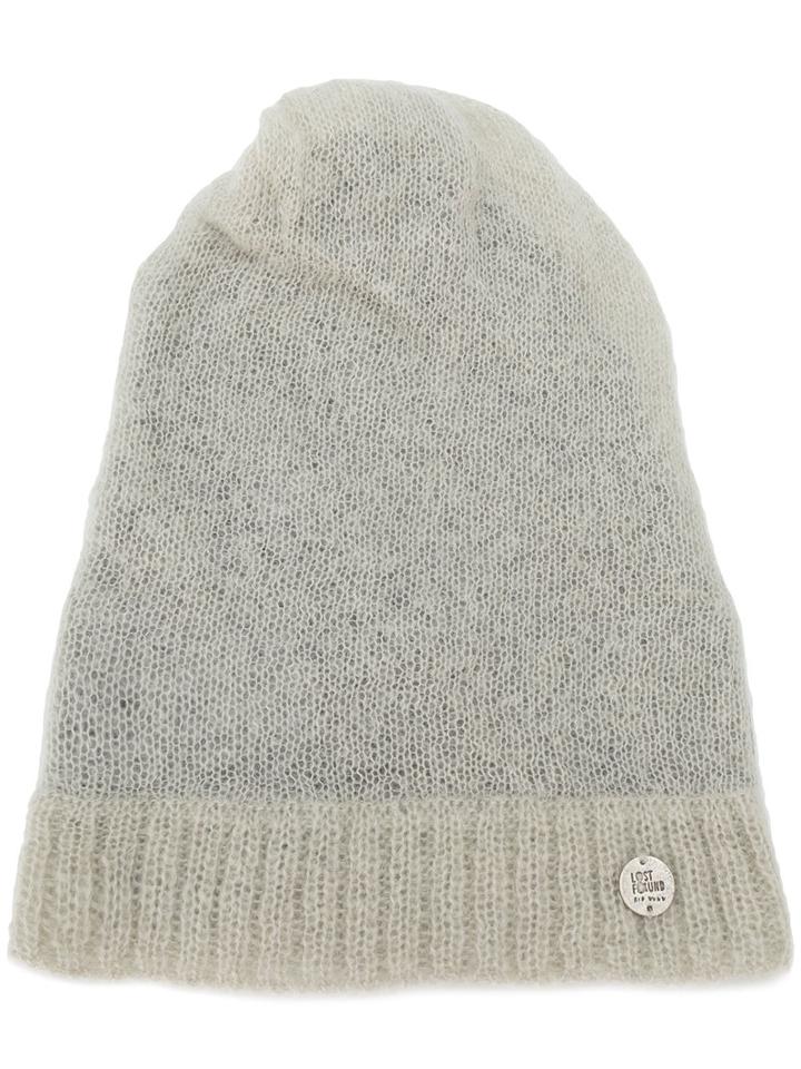 Lost & Found Ria Dunn - Ribbed Trim Beanie - Men - Linen/flax/nylon/mohair/wool - One Size, Grey, Linen/flax/nylon/mohair/wool